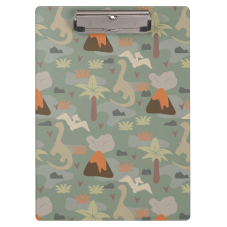 Carpeta De Pinza Dinosaurio de Camuflaje y Volcanes