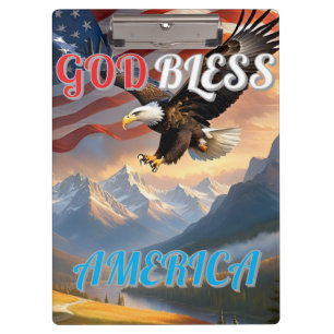 CARPETA DE PINZA DIOS BENDIGA A ESTADOS UNIDOS