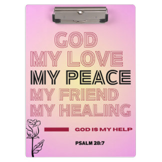 Carpeta De Pinza Dios, mi amor y ayuda Salmo 28:7
