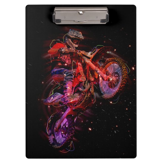Carpeta De Pinza Dirt Bike (Anverso)