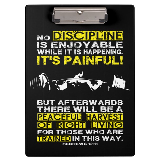 Carpeta De Pinza DISCIPLINA - Motivación de entrenamiento en cuádru (Anverso)