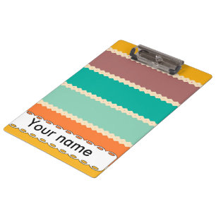 Carpeta De Pinza Diseño abstracto de filas de Rhombus