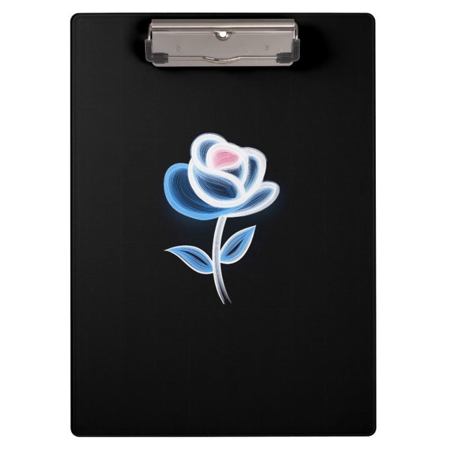 Carpeta De Pinza Diseño abstracto de flores (Anverso)