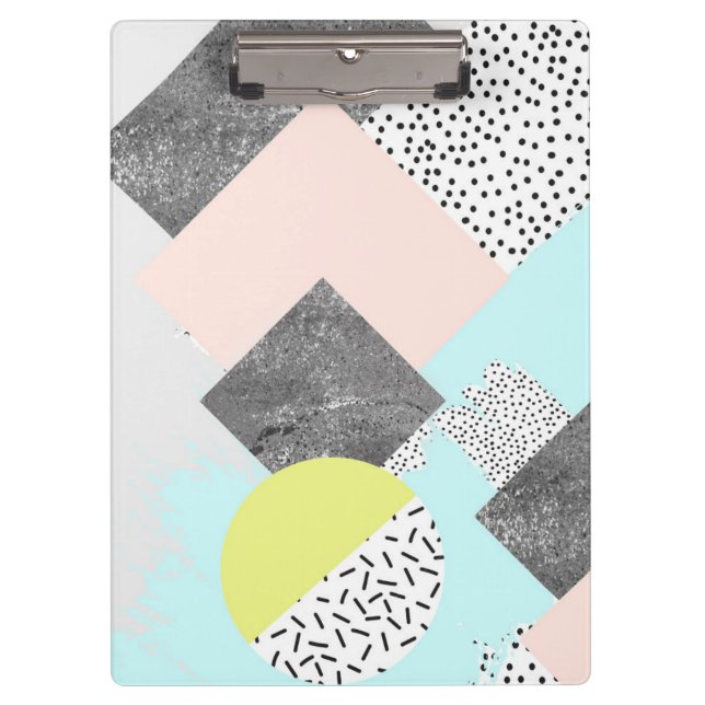 Carpeta De Pinza Diseño abstracto geométrico de Scandi (Anverso)