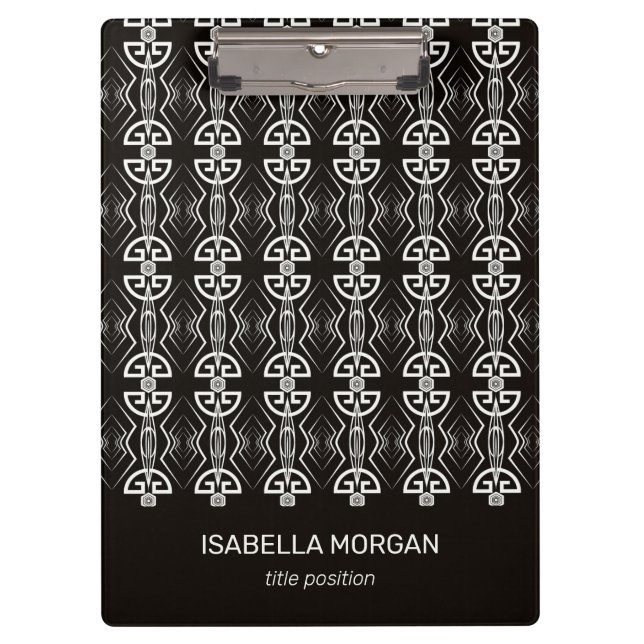 Carpeta De Pinza Diseño Art Deco (Anverso)