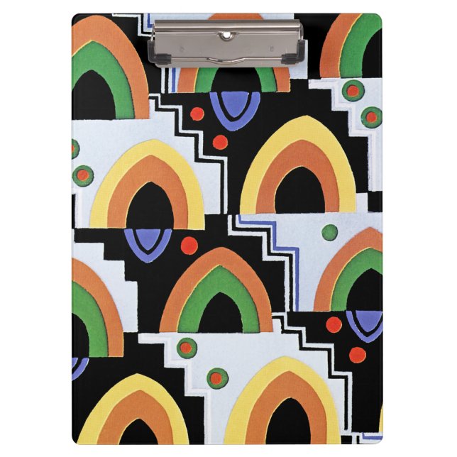 Carpeta De Pinza Diseño Art Deco #4 @ Emporio Moffa (Anverso)