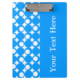 Carpeta De Pinza Diseño azul claro de la bola de la MOD con el