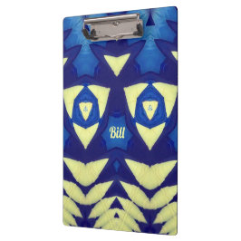Carpeta De Pinza Diseño BILL ~ azul y crema