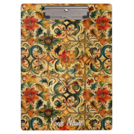 Carpeta De Pinza Diseño botánico de la Edad de Oro