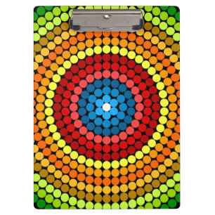 Carpeta De Pinza Diseño de arte de mandala abstracto punteado-65904