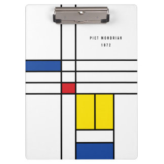 Carpeta De Pinza Diseño de Arte Moderno Minimalista De Stijl Mondri