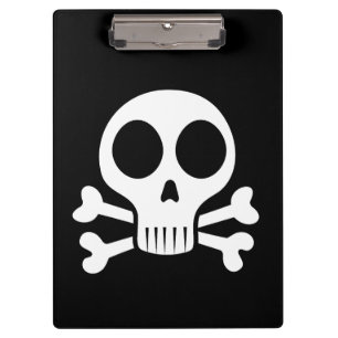 Carpeta De Pinza Diseño de calavera pirata
