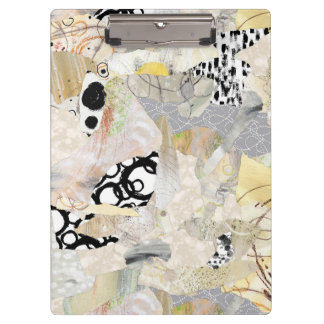 Carpeta De Pinza Diseño de Collage Abstracto Elegante Neutral