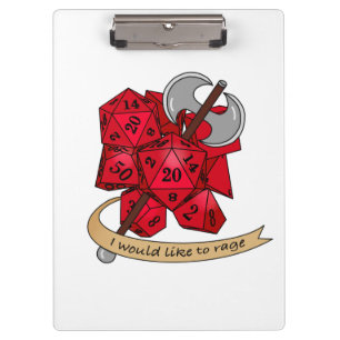 Carpeta De Pinza Diseño de dados bárbaros