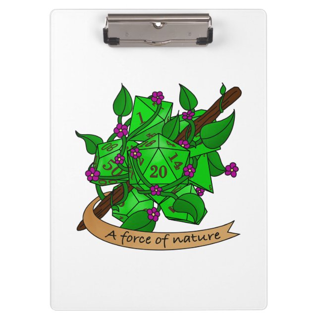 Carpeta De Pinza Diseño de dados drusos (Anverso)