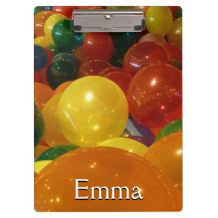 Carpeta De Pinza Diseño de fiesta de globos coloridos