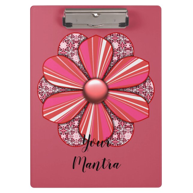 Carpeta De Pinza Diseño de flores de Bonito personalizar (Anverso)