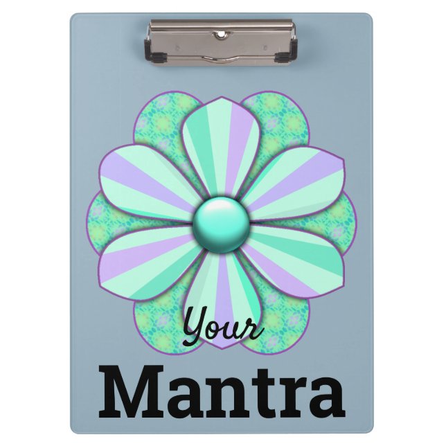Carpeta De Pinza Diseño de flores de Bonito personalizar (Anverso)