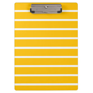 Carpeta De Pinza Diseño de franjas amarillas y blancas