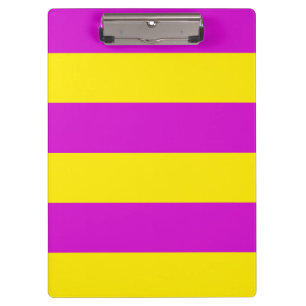 Carpeta De Pinza Diseño de franjas moradas y amarillas