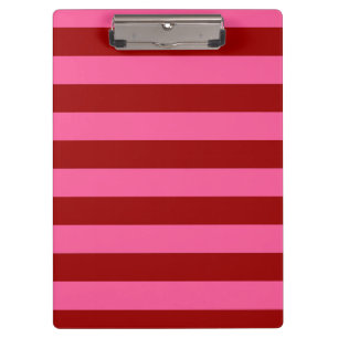 Carpeta De Pinza Diseño de franjas rosadas rojas maroon