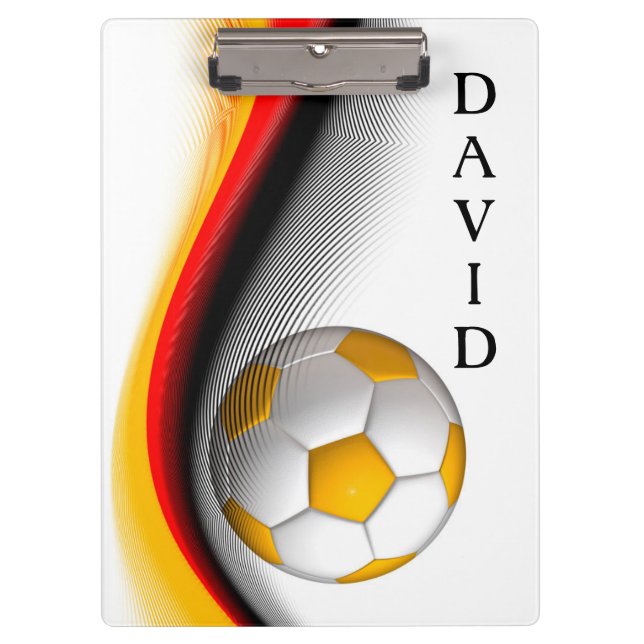 Carpeta De Pinza Diseño de fútbol (Anverso)