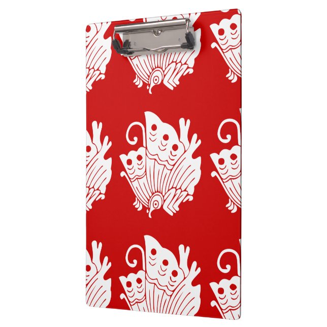 Carpeta De Pinza Diseño de Kamon japonés con mariposa asiática (Izquierda)