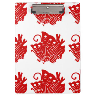 Carpeta De Pinza Diseño de Kamon japonés con mariposa asiática