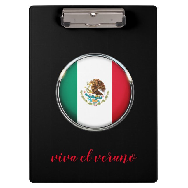 Carpeta De Pinza Diseño de la bandera de México de Guay (Anverso)