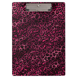 Carpeta De Pinza Diseño de la serie Leopardo Burgundy y Gold 9
