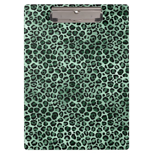 Carpeta De Pinza Diseño de la serie Safari de Esmeralda y Oro 9 (Anverso)