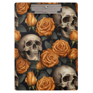 Carpeta De Pinza Diseño de la serie Skull and Rosas 11