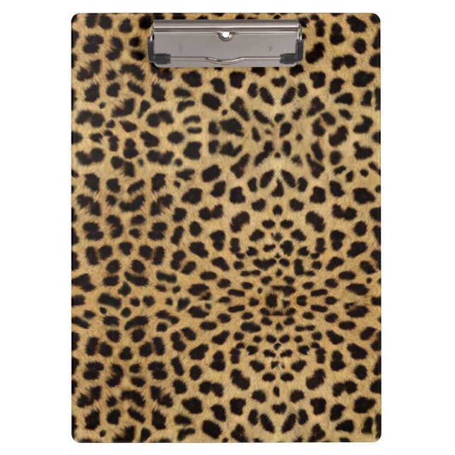 Carpeta De Pinza Diseño de leopardo (Anverso)