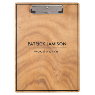 Carpeta De Pinza Diseño De Madera Con Marco