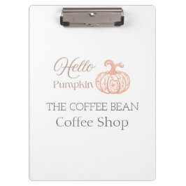 Carpeta De Pinza Diseño de marca otoñal para Café Artesanal Hello P