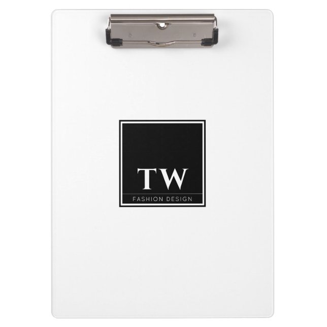 Carpeta De Pinza Diseño de moda Blanco (Anverso)