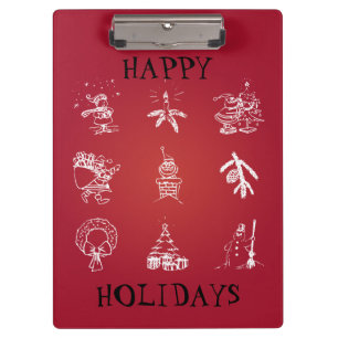 Carpeta De Pinza Diseño de Navidades personalizares