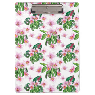 Carpeta De Pinza Diseño de orquídeas en acuarela 30