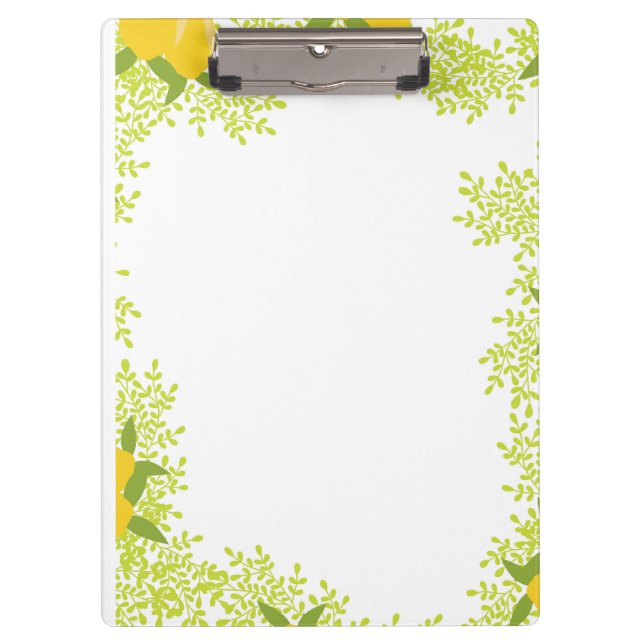 Carpeta De Pinza Diseño de papel de limón Divertido y funcional (Anverso)