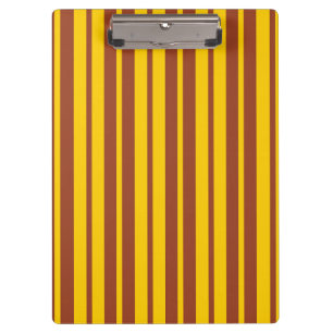 Carpeta De Pinza Diseño de patrón de rayas elegante marrón amarillo