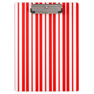 Carpeta De Pinza Diseño de patrones de rayas verticales rojas y bla
