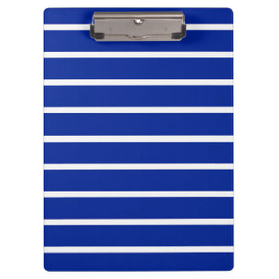 Carpeta De Pinza Diseño de rayas azules y blancas
