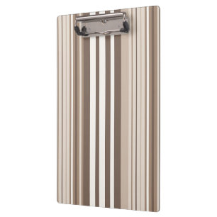 Carpeta De Pinza Diseño de rayas con tono terroso neutro