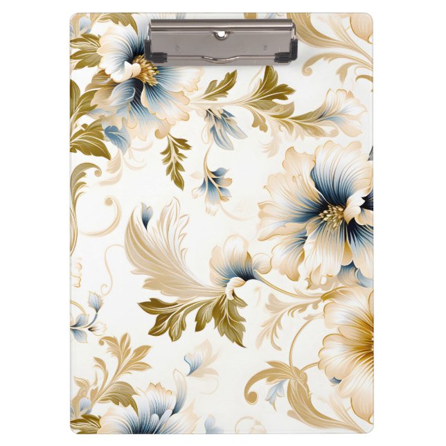Carpeta De Pinza Diseño de serie floral Boda 3 (Anverso)