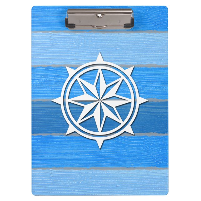 Carpeta De Pinza Diseño de temática náutica (Anverso)