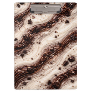Carpeta De Pinza Diseño de textura de mármol de batido de cookies y
