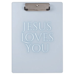 Carpeta De Pinza Diseño de tipografía cristiana que Jesús ama 