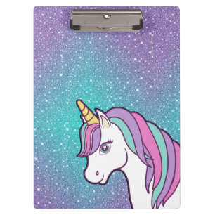 Carpeta De Pinza Diseño de unicornio