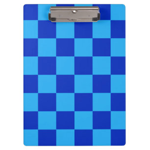 Carpeta De Pinza Diseño de verificador azul claro y oscuro