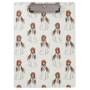 Carpeta De Pinza Diseño del patrón de manga de Anime Weeb Chica